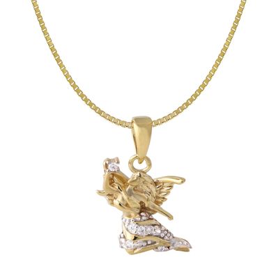 Acalee Schmuck Kinder Goldkette mit Engel Gold 333 / 8K Halskette 50-1017