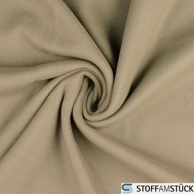 Stoff Polyester Fleece sand Antipilling beidseitig weich beige
