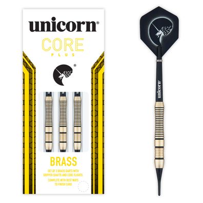 Unicorn Core+ Brass Soft Darts, 1 Satz / 18 Gr.