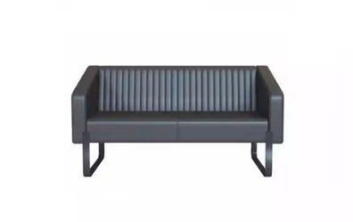 Sofa 3 Sitzer Designer Sofa Couch Polster Sofa Couchen Holz Textil Grau
