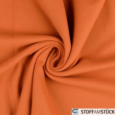 Stoff Polyester Fleece terracotta Antipilling beidseitig weich orange