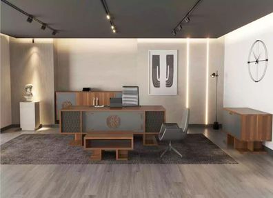 Braune Moderne Arbeitszimmermöbel Schreibtisch Couchtisch Sideboard Möbel