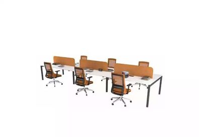 Büromöbel Arbeitstisch für 6 Personen Arbeitszimmer Möbel Holzmöbel