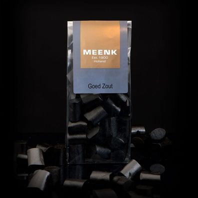 19,50 EUR/ kg - 180 Gramm salziges Weichlakritz von Meenk