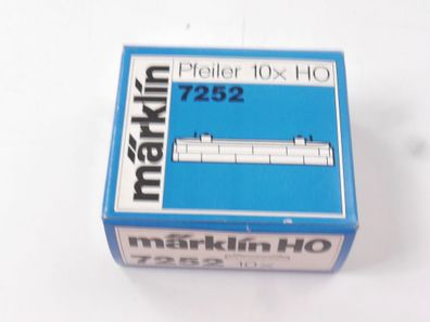 Märklin H0 7252 9x Pfeiler Brückenpfeiler 6 mm / Kunststoff