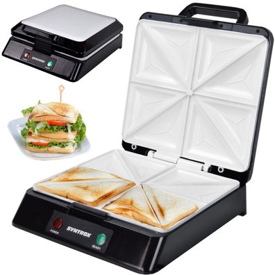 Keramik Sandwichmaker Quorn | Sandwich Toaster | Thermostat | Antihaft
