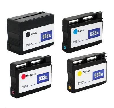 Druckerpatronen kompatibel mit HP 932 XL, HP 933 XL cyan, magenta, yellow