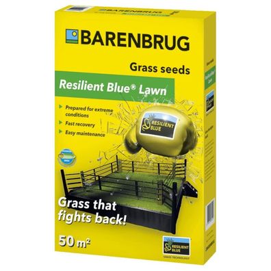 Barenbrug Resilient Blue Lawn Yellow Jacket 1 kg Rasensaat Nachsaat Universal