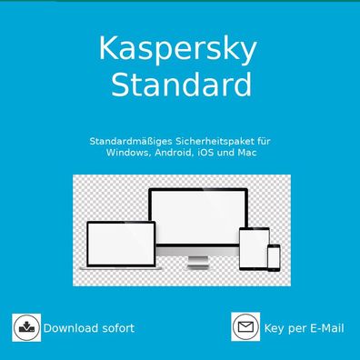 Kaspersky Standard (gültig für 2024/2025) 1 Gerät, 1 Jahr, Download