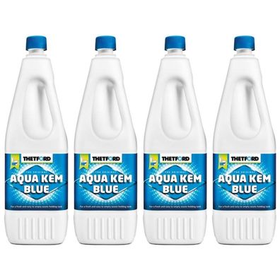 8,55EUR/1l 4 x Thetford Aqua Kem Blue Sanit?rfl?ssigkeit WC Zusatz 2 Liter
