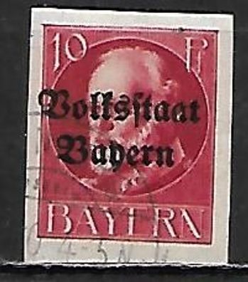 Altdeutschland Bayern gestempelt Michel-Nummer 119IIB