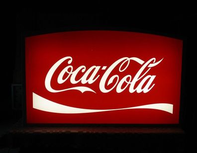 Coca Cola / Leuchtreklame / Reklame / Werbung Cola / Werbetafel / Werbeschild