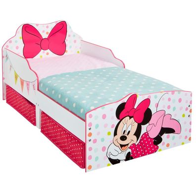 Minnie Mouse Kleinkinderbett mit Stauraum 142 x 77 x 63 cm