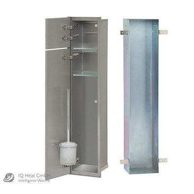 WC Wandcontainer befliesbar links WC Einbauschrank Einbaurahmen Unterputz