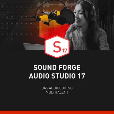 SOUND FORGE Audio Studio 17 | Musik Software Windows 10/11 | 1 Volllizenz