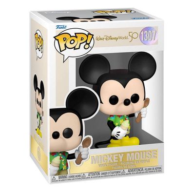 Walt Disney Word 50th Anniversary POP! Disney Vinyl Figur Aloha Mickey Mouse 9 cm