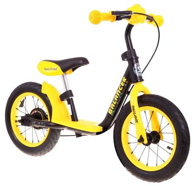 SporTrike Balancer Laufrad für Kinder Gelb Das erste Fahrrad zum Erlernen des Fahrens
