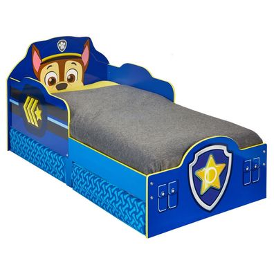 Paw Patrol Kleinkinderbett mit Stauraum 143 x 77 x 68 cm Chase Polizei Hund