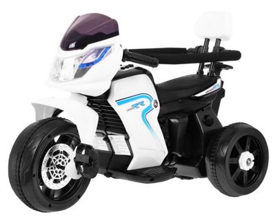 Kinderwagen Fahrrad 3in1 Elektromotor für Kinder Weiß + Schaumstoffhandlauf + ...