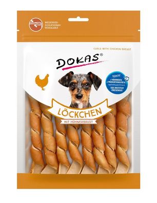 DOKAS - Löckchen mit Hühnerbrust 10er Pack (10 x 120g)