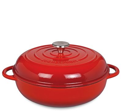 Küchenprofi Gourmetpfanne mit hohem Deckel, 28 cm classic red 416500428