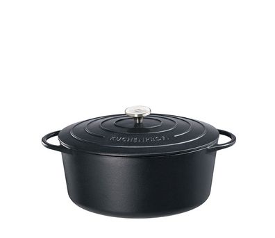 Küchenprofi Bratentopf oval, 31 cm classic black 402001031