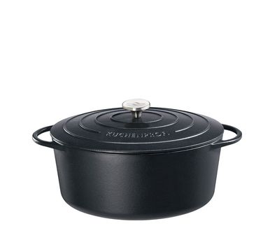 Küchenprofi Bratentopf oval, 33 cm classic black 402001033