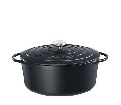 Küchenprofi Bratentopf oval, 35 cm classic black 402001035