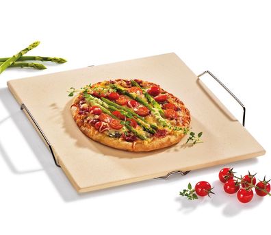 Küchenprofi Pizza-Stein quadratisch mit Gestell 1086000000