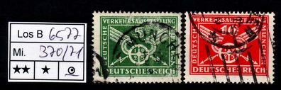 Los B6577: Deutsches Reich Mi. 370/71, gest.