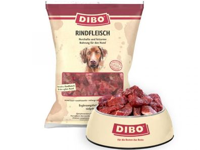 Dibo Rindfleisch Hundefutter tiefgekühlt 500 g (Inhalt Paket: 28 Stück)
