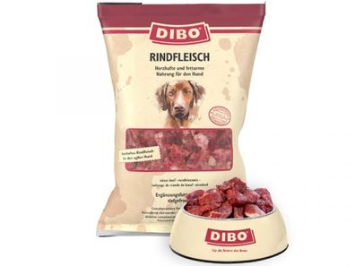 Dibo Rindfleisch Hundefutter tiefgekühlt 2000 g (Inhalt Paket: 3 Stück)