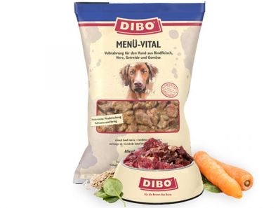 Dibo Menü-Vital Hundefutter tiefgekühlt 2000 g (Inhalt Paket: 8 Stück)