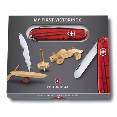 Victorinox my First - Taschenmesser für Kinder - Farbe: rot