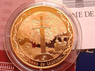 20 euro 2007 PP Frankreich Broceliande Zauberwald König Artus 17g Gold 920er