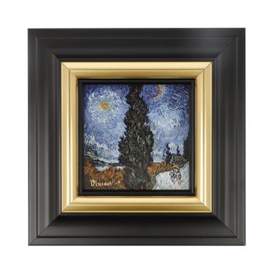 Wandbild, Goebel, Vincent van Gogh -Landstrasse bei Nacht 2024