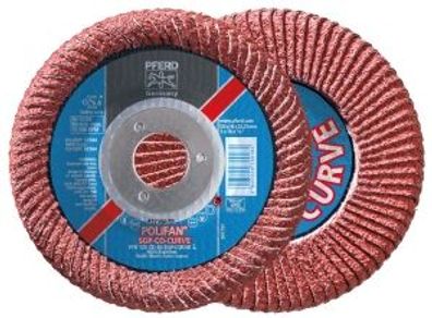 Fächerschleifscheibe PFR 125 CO 60 SGP-CURVE M/22,23