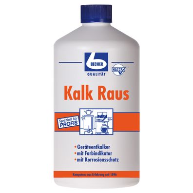5x Dr. Becher Kalk Raus Kalklöser für Küchengeräte - 1 Liter - B00MUGH186 | Flasche (