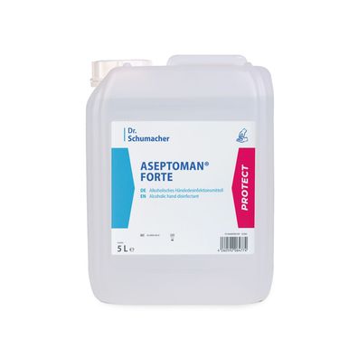 Dr. Schumacher Aseptoman® forte Händedesinfektionsmittel 5 Liter | Kanister (5 l)