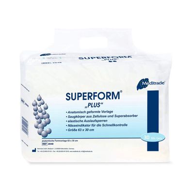 Meditrade Superform® Plus Inkontinenzvorlage | Karton (5 Packungen)