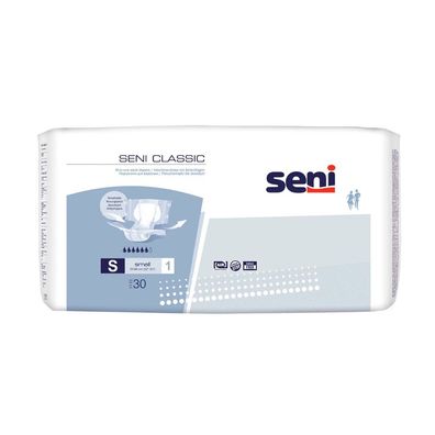 Seni Classic Inkontinenzhose Gr. S - 30 Stück | Packung (30 Stück) (Gr. S)
