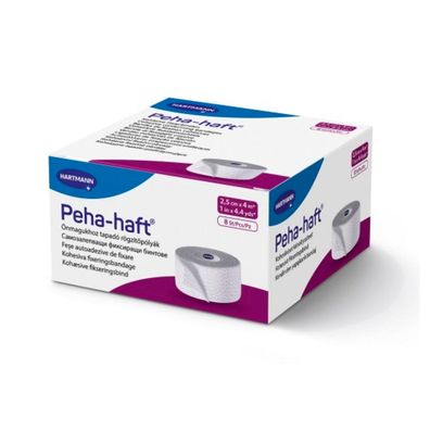 Hartmann Peha-haft® latexfrei Fixierbinde, 2,5 cm x 4 m - 8 Stk. | Packung (8 Stück)