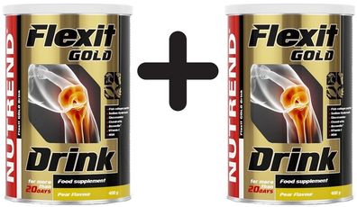 2 x Flexit Gold Drink, Pear - 400g