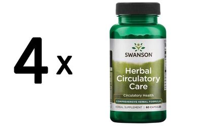 4 x Full Spectrum Herbal Circulatory Care - 60 caps