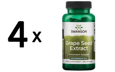 4 x Grape Seed Extract - 60 caps
