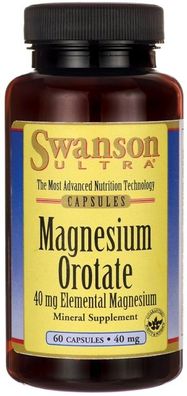 Magnesium Orotate, 40mg - 60 caps