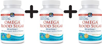 3 x Omega Blood Sugar, 896mg - 60 softgels