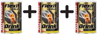 3 x Flexit Gold Drink, Pear - 400g