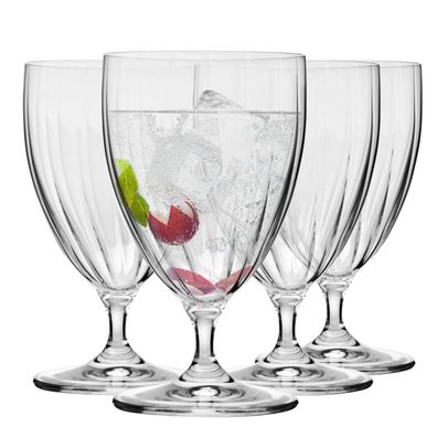 Krosno Prima Lumi Gläser für Wasser Cocktails | Set 4 | 440 ml | Spülmaschine