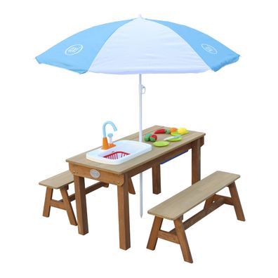 AXI Dennis Kinder Sand & Wasser Picknicktisch aus Holz .